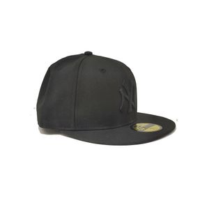 GORRA NEW ERA SNAPBACK FLAT YANKEES NEGRO NEGRO UNISEX - NEGRO