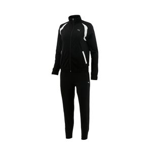 CONJUNTO PUMA CLASSIC TRICOT SUIT OP BLACK/ WHITE DAMA