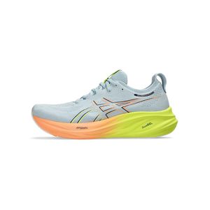 TENIS ASICS GEL-NIMBUS  COOL GREY/SAFETY YELLOW CABALLERO - MULTICOLOR