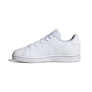 TENIS ADIDAS ADVANTAGE K FTWR WHITE/FTWR WHITE/GREY ONE NIÑOS - BLANCO