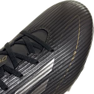 TENIS ADIDAS F50 CLUB FXG CORE BLACK/IRON METALLIC/ GOLD METALLIC CABALLERO - NEGRO