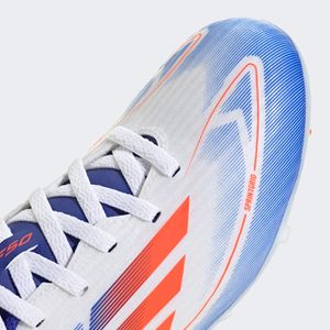 TENIS ADIDAS F50 CLUB FXG CLOUD WHITE/SOLAR RED/LUCID BLUE CABALLERO - BLANCO