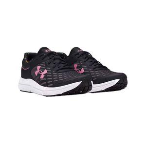 TENIS UNDER ARMOUR CHARGED ASSERT 10  BLACK / BLACK / META PINK DAMA - NEGRO