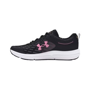 TENIS UNDER ARMOUR CHARGED ASSERT 10  BLACK / BLACK / META PINK DAMA - NEGRO