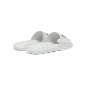 SANDALIA LACOSTE CROCO SLIDE WHITE/GREEN CABALLERO - BLANCO