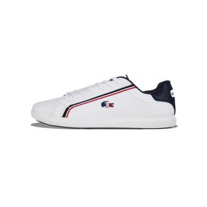 TENIS LACOSTE GRADUATE WHITE/NAVY/RED CABALLERO - BLANCO