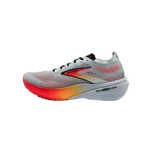 TENIS BROOKS HYPERION LITE CORAL ORANGE CABALLERO - GRIS