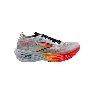 TENIS BROOKS HYPERION LITE CORAL ORANGE CABALLERO - GRIS