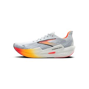 TENIS BROOKS HYPERION MAX CORAL ORANGE CABALLERO - GRIS