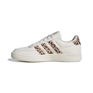 TENIS ADIDAS BREAKNET 2.0 OFF WHITE/MAGIC BEIGE/MATTE GOLD DAMA - BLANCO