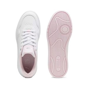 TENIS PUMA COURT CLASSY  PUMA WHITE-WHISP OF PINK-PUMA SILVER BLANCO DAMA - BLANCO