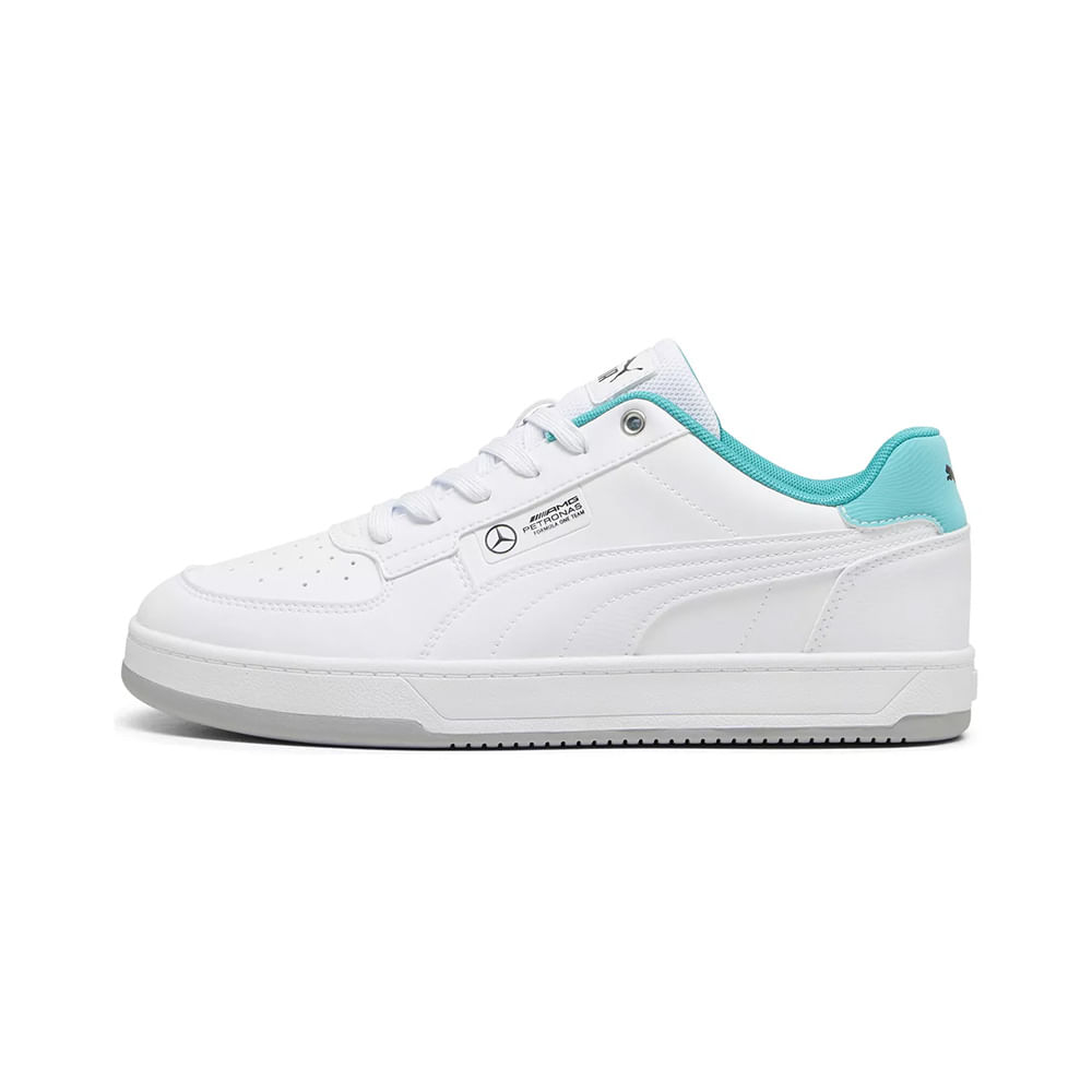 TENIS PUMA CAVEN PUMA WHITE SHEEN GREEN BLANCO NINOS BLANCO