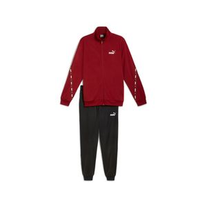 CONJUNTO PUMA WARM UP  PUMA BLACK NEGRO CABALLERO - ROJO