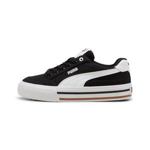 TENIS PUMA COURT CLASSIC VULC FS JR PUMA BLACK-PUMA WHITE DAMA - NEGRO