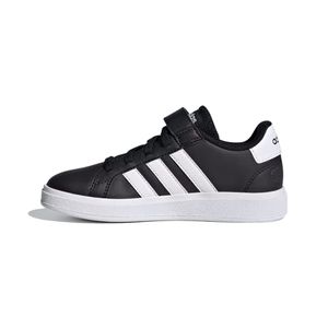 TENIS ADIDAS GRAND COURT 2.0 EL K CORE BLACK/FTWR WHITE/CORE BLACK NINOS - NEGRO