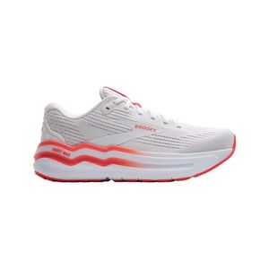 TENIS BROOKS GHOST MAX 2 WHITE/HOT CORAL DAMA - BLANCO