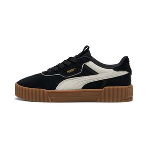 TENIS PUMA CARINA PUMA BLACK-WARM WHITE-PUMA GOLD DAMA - NEGRO