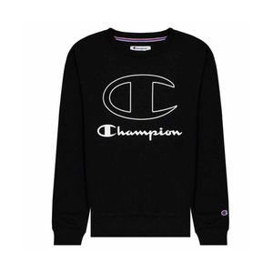 SUDADERA C LOGO CHAMPION SCRIPT NEGRO CABALLERO