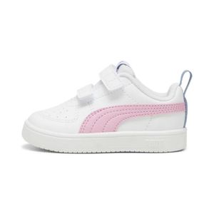 TENIS PUMA RICKIE PUMA WHITE-PINK LILAC-ZEN BLUE NINOS - BLANCO