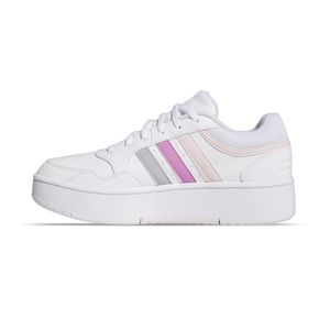 TENIS ADIDAS HOOPS 3.0 BOLD WHITE/PURPLE/PINK DAMA