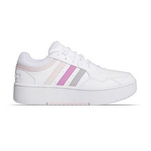 TENIS ADIDAS HOOPS 3.0 BOLD WHITE/PURPLE/PINK DAMA