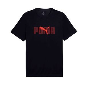 PLAYERA PUMA ESS LOGO LAB TEE NEW NAVY CABALLERO - NEGRO