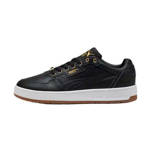 TENIS PUMA COURT CLASSIC LUX PUMA BLACK-PUMA BLACK-PUMA GOLD CABALLERO - NEGRO