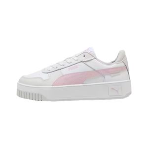 TENIS PUMA CARINA STREET BLANCO NEGRO ROSEGOLD DAMA - BLANCO