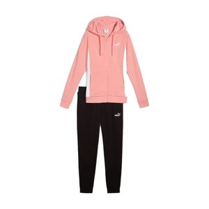 CONJUNTO PUMA HOODED SWEAT SUIT TR CL PINK FRUIT DAMA - ROSA