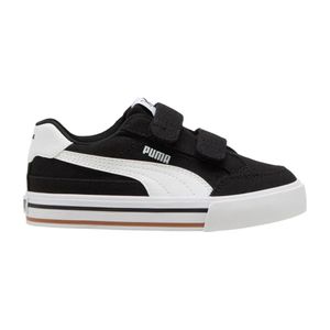 TENIS PUMA COURT CLASSIC VULC FS V INF PUMA BLACK-PUMA WHITE NINOS - NEGRO