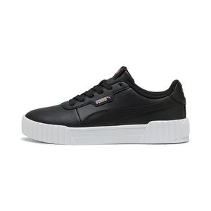 TENIS PUMA CARINA 3.0 PUMA BLACK-PUMA WHITE-PUMA GOLD DAMA - NEGRO