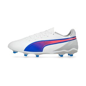 TENIS PUMA KING  PUMA WHITE-BLUEMAZING-FLAT LIGHT GRAY AZUL CABALLERO - AZUL